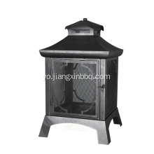 Black Iyanrin Kun Irin Wood ita gbangba Firepit